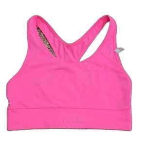 Victoria's Secret PINK NWT Seamless Sports Bra Size Medium Hot Pink